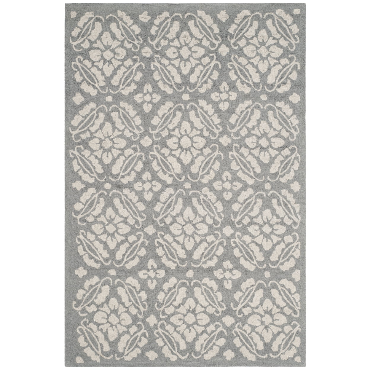 SAFAVIEH Chelsea Margery Geometric Wool Area Rug, Blue, 3'9" x 5'9"