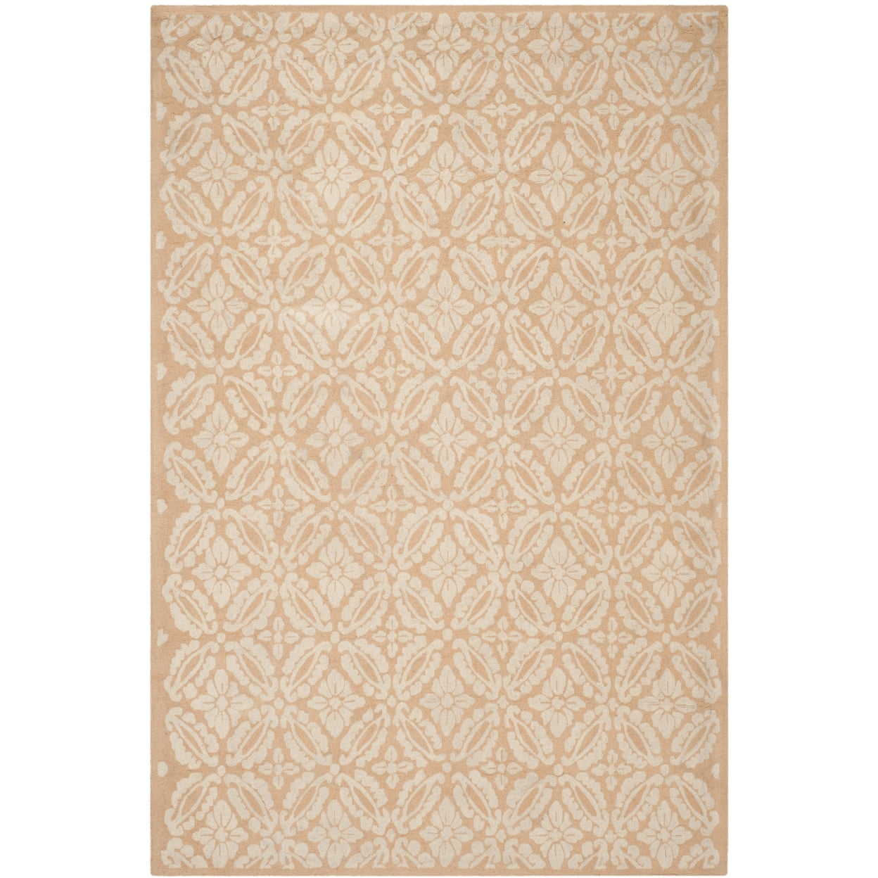 SAFAVIEH Chelsea Margery Geometric Wool Area Rug, Blush, 6' x 9'
