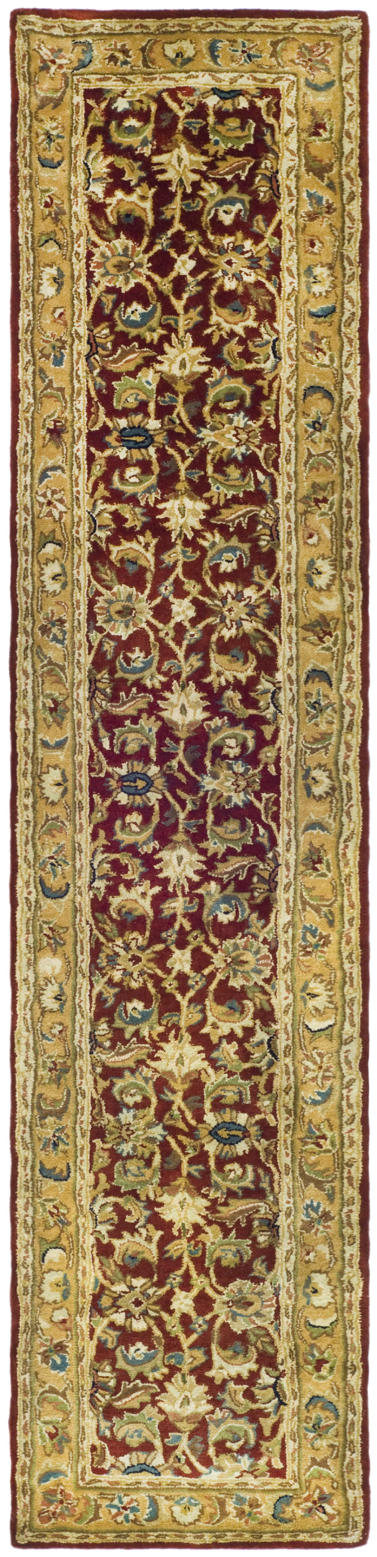 SAFAVIEH Classic Gloria Oriental Wool Runner Rug, Rust/Camel, 2'3" x 12'