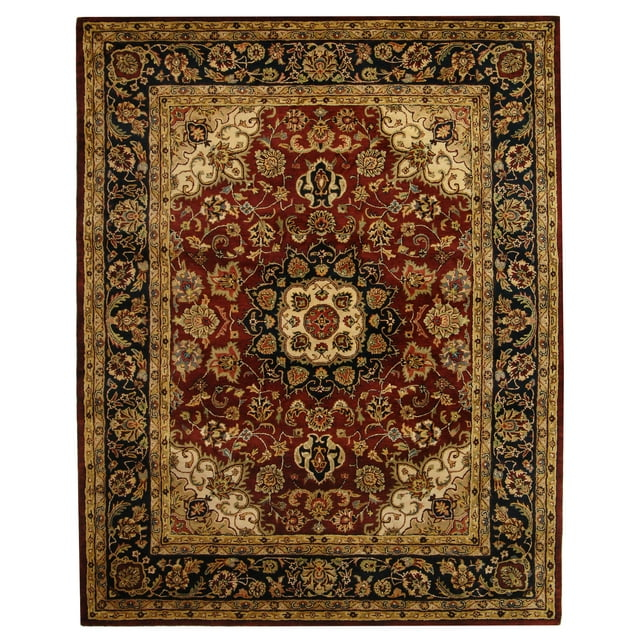 SAFAVIEH Classic Kennet Traditional Wool Area Rug, Burgundy/Navy, 9'6" x 13'6"