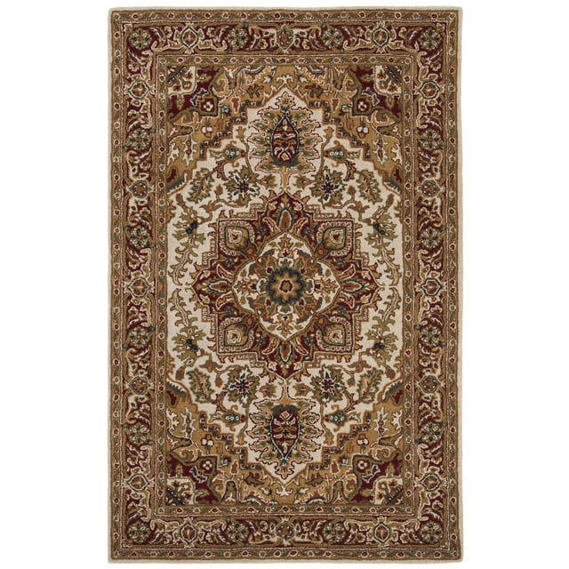 SAFAVIEH Classic Roderick Oriental Wool Area Rug, Light Gold/Red, 9'6" x 13'6"