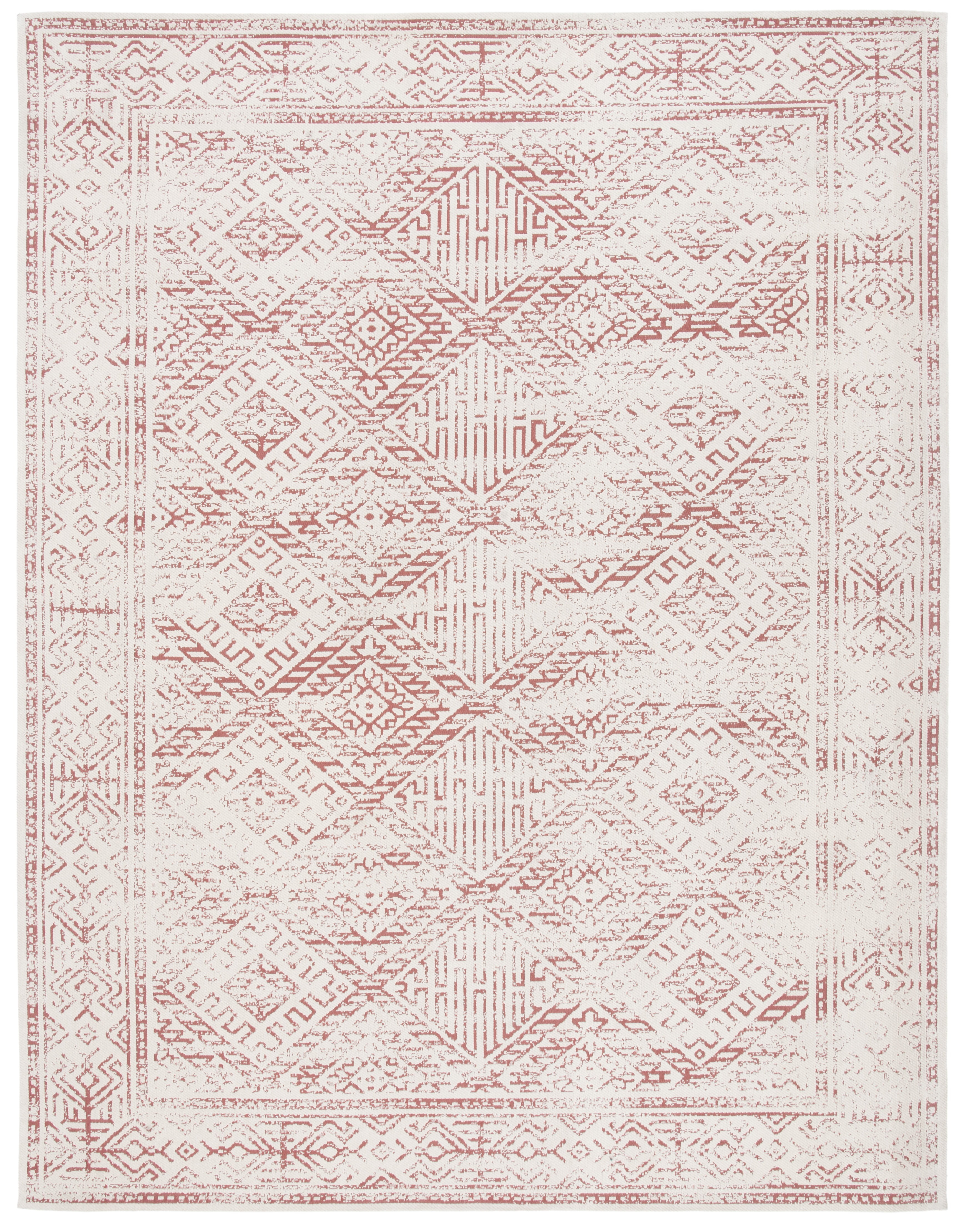 Classic Vintage CLV126 Woven Indoor Area Rug - Beige/Red - 6'x9' - Safavieh