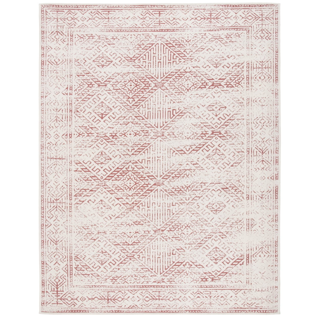 Classic Vintage CLV126 Woven Indoor Area Rug - Beige/Red - 6'x9' - Safavieh
