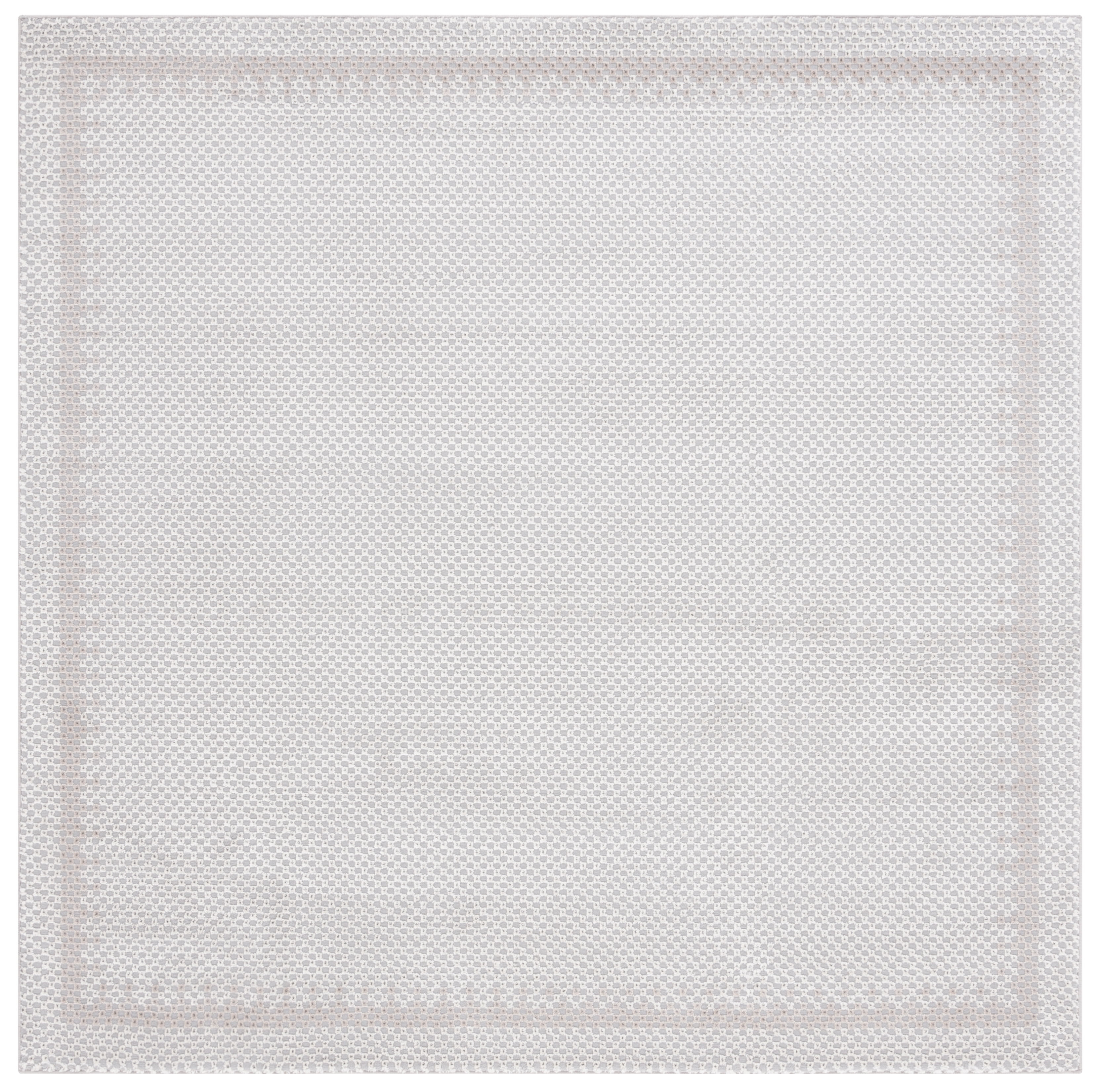 SAFAVIEH Continental Ermintrude Distressed Area Rug, Light Grey/Dark Grey, 6'7" x 6'7" Square