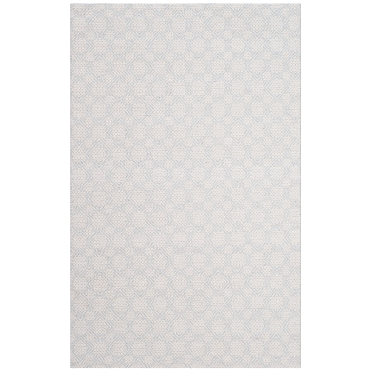 SAFAVIEH Cotton Kilim KLC222A Light Blue / Ivory Rug