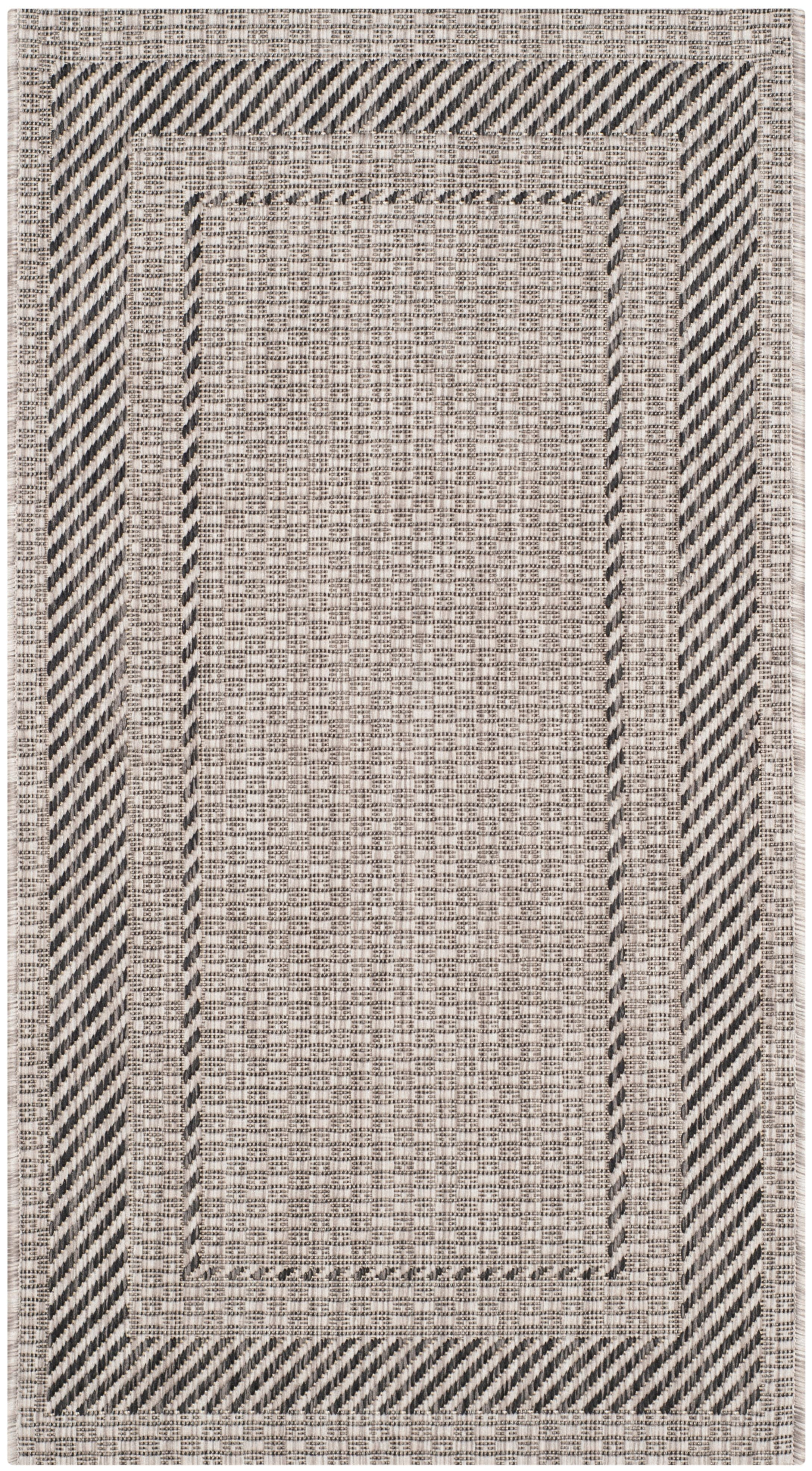 Courtyard CY8477 Power Loomed Indoor/Outdoor Accent Rug - Beige/Black - 2'x3'7" - Safavieh.