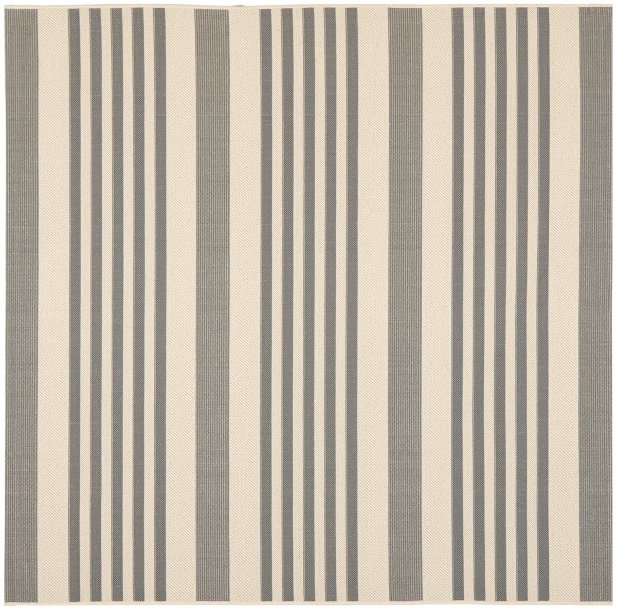 Courtyard CY6062 Power Loomed Indoor/Outdoor Area Rug - Grey/Bone - 4'x4' - Safavieh.