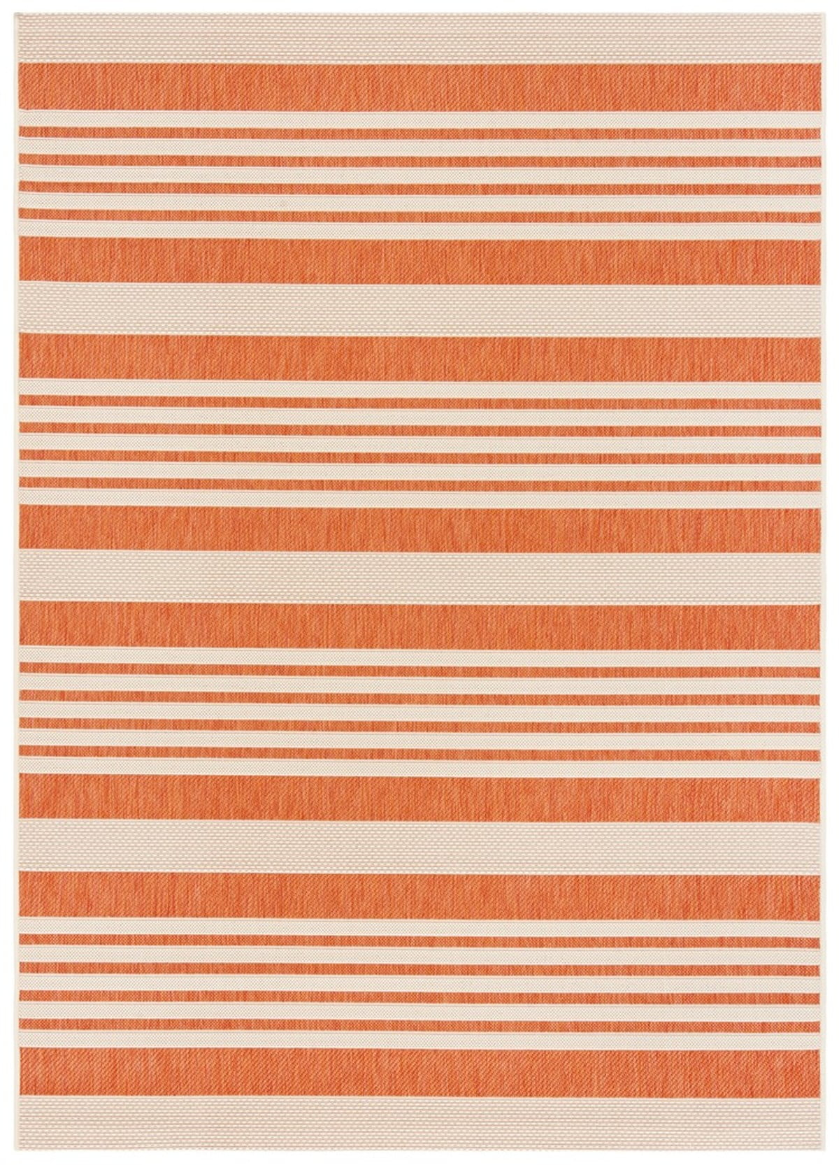 Courtyard CY6062 Power Loomed Indoor/Outdoor Area Rug - Terracotta/Beige - 5'3"x7'7" - Safavieh.