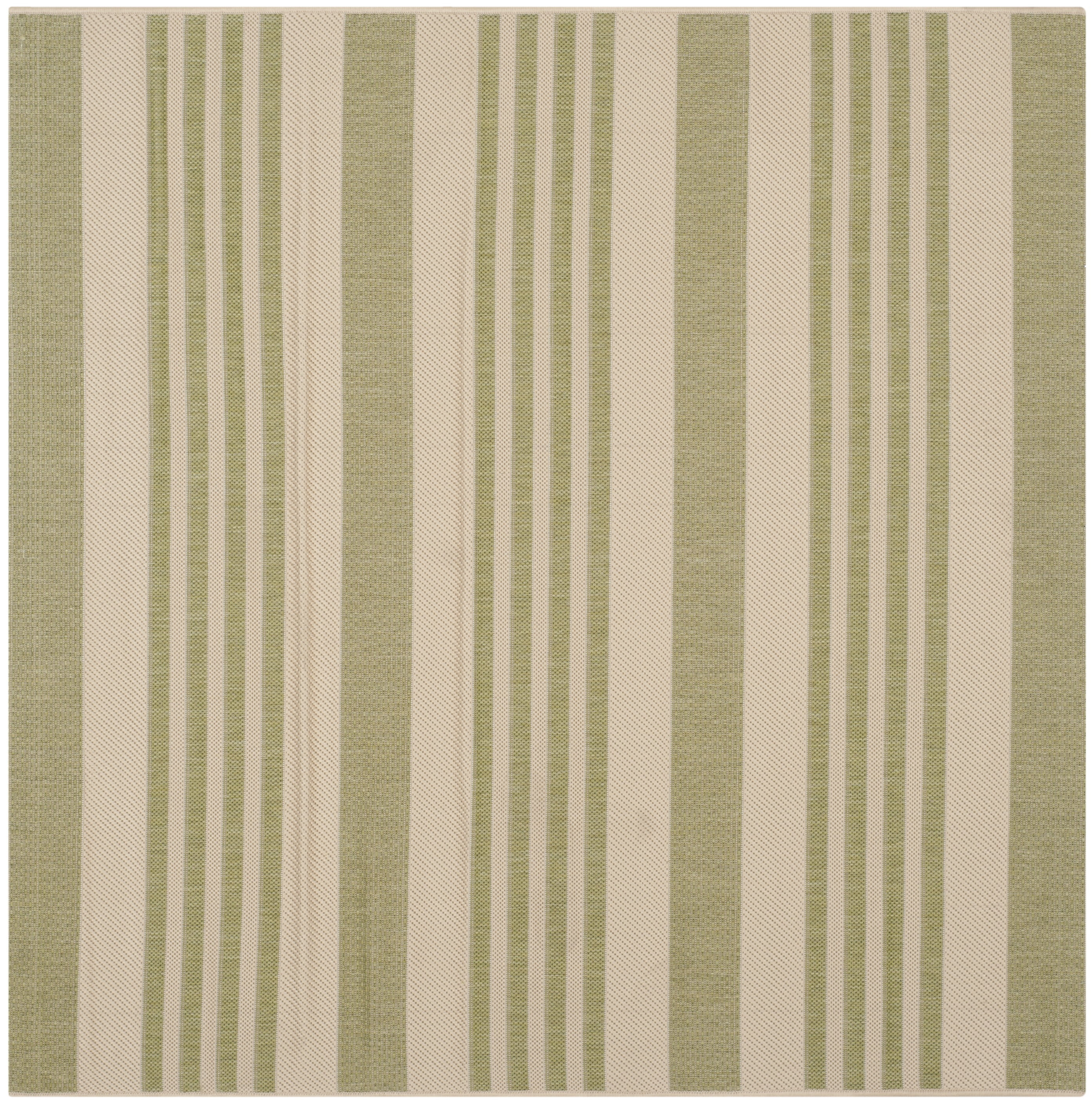 Courtyard CY6062 Power Loomed Indoor/Outdoor Area Rug - Beige/Sweet Pea - 4'x4' - Safavieh.