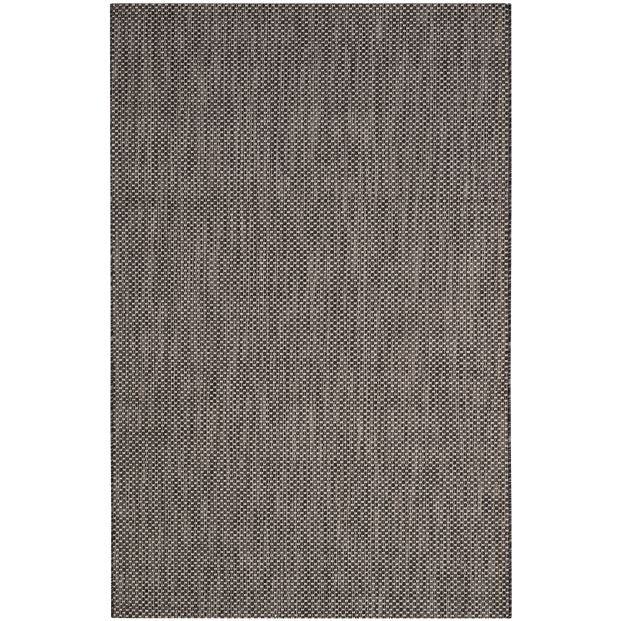 Courtyard CY8521 Power Loomed Indoor/Outdoor Area Rug - Black/Beige - 4'x5'7" - Safavieh.