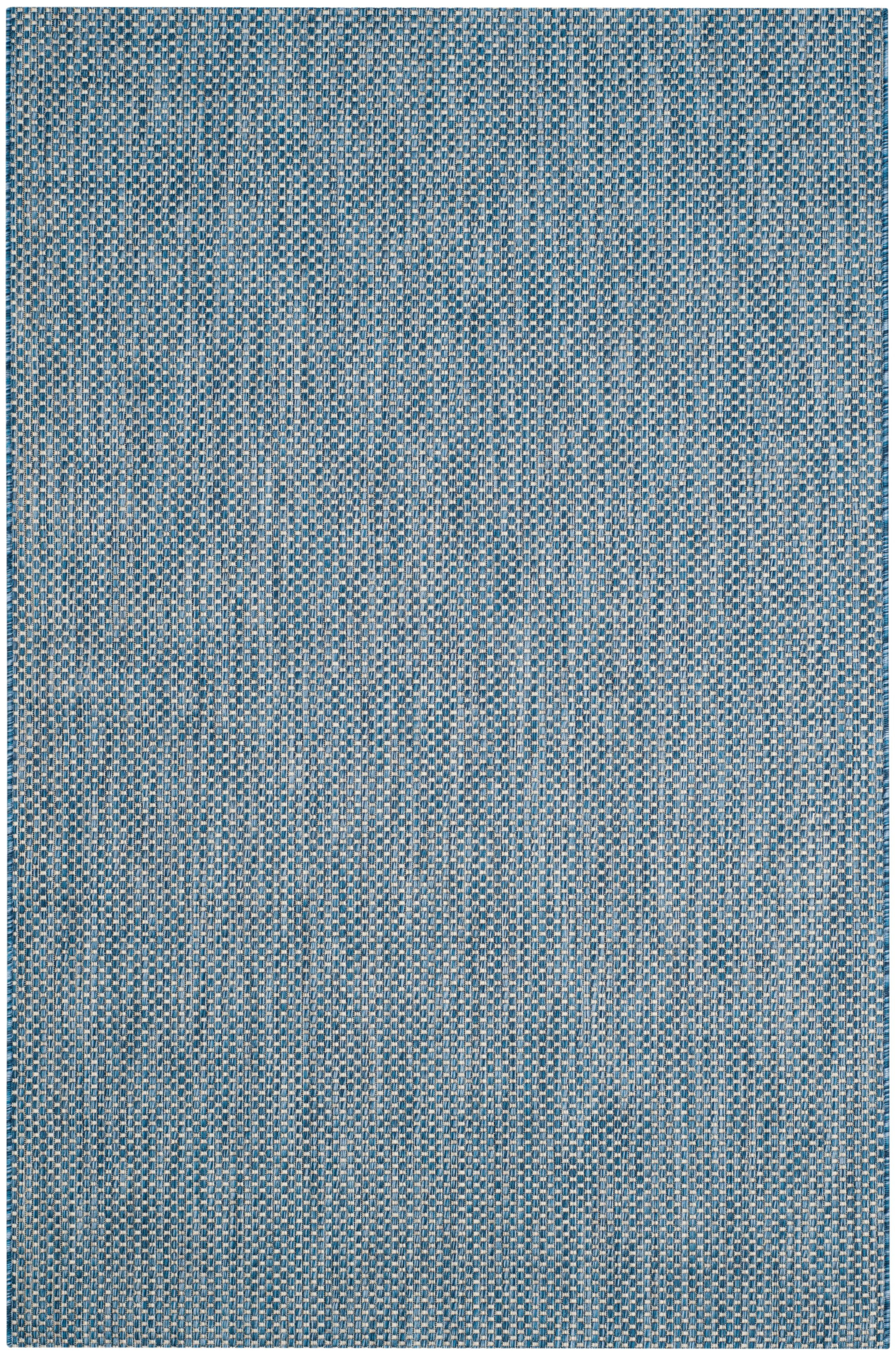 Courtyard CY8521 Power Loomed Indoor/Outdoor Area Rug - Navy/Grey - 4'x5'7" - Safavieh.