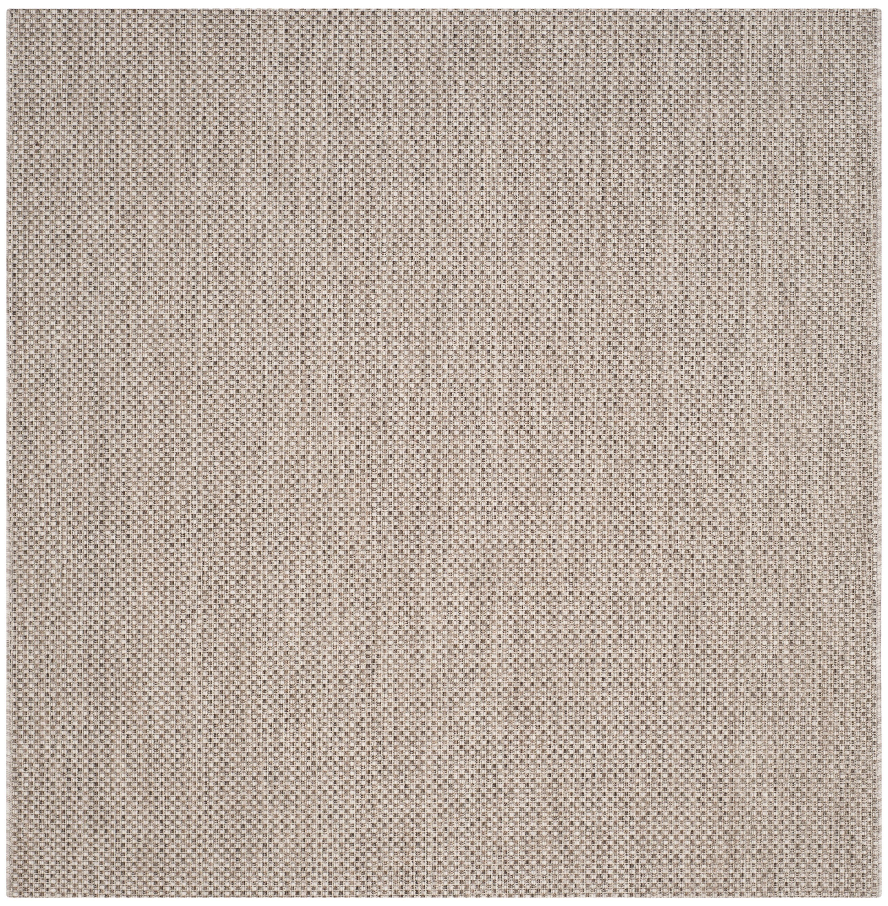 Courtyard CY8521 Power Loomed Indoor/Outdoor Area Rug - Beige/Brown - 4'x4' - Safavieh.