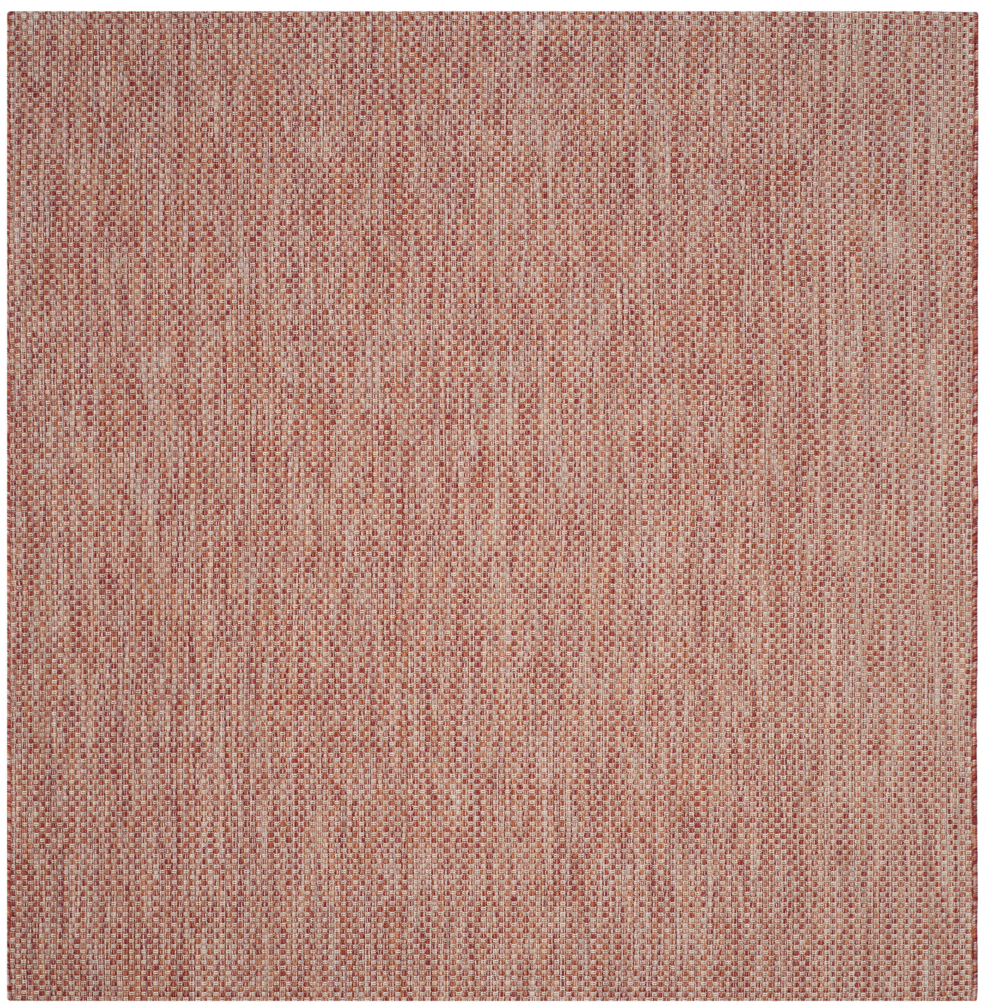 Courtyard CY8521 Power Loomed Indoor/Outdoor Area Rug - Red/Beige - 4'x4' - Safavieh.
