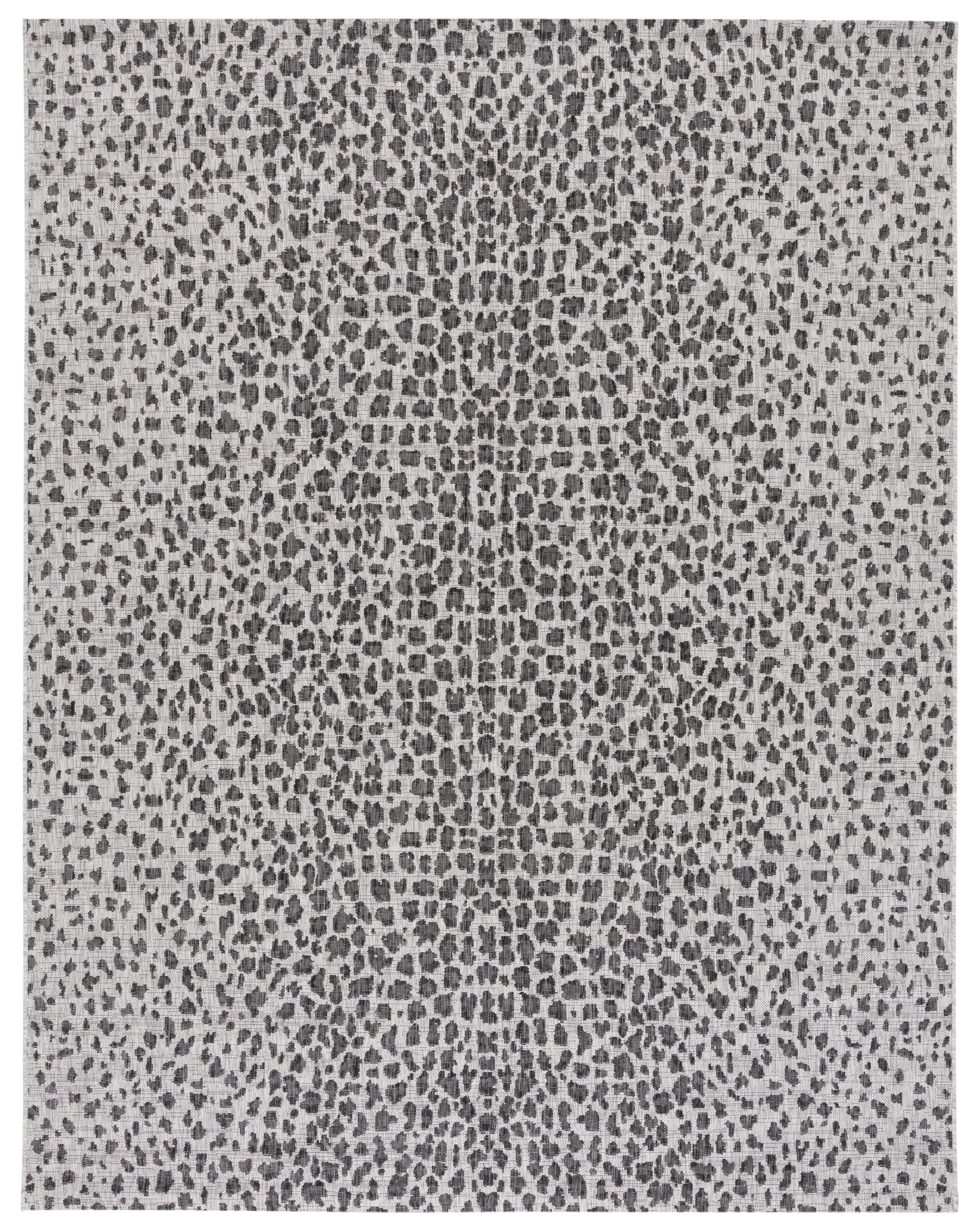 Courtyard CY8505 Power Loomed Indoor/Outdoor Area Rug - Grey/Black - 8'9"x11'9" - Safavieh.