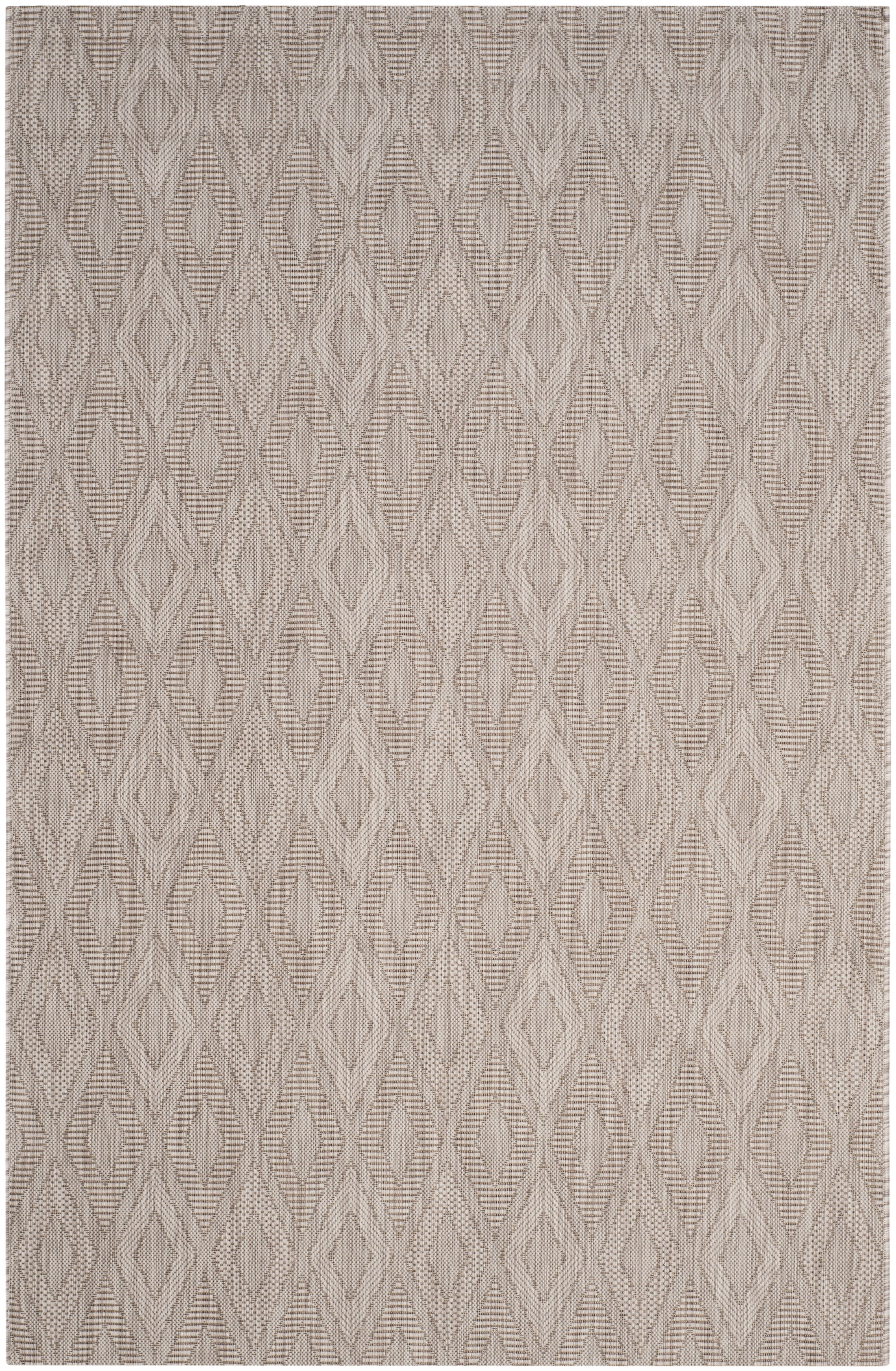 Courtyard CY8522 Power Loomed Indoor and Outdoor Area Rug - Beige/Beige - 4'x5'7" - Safavieh