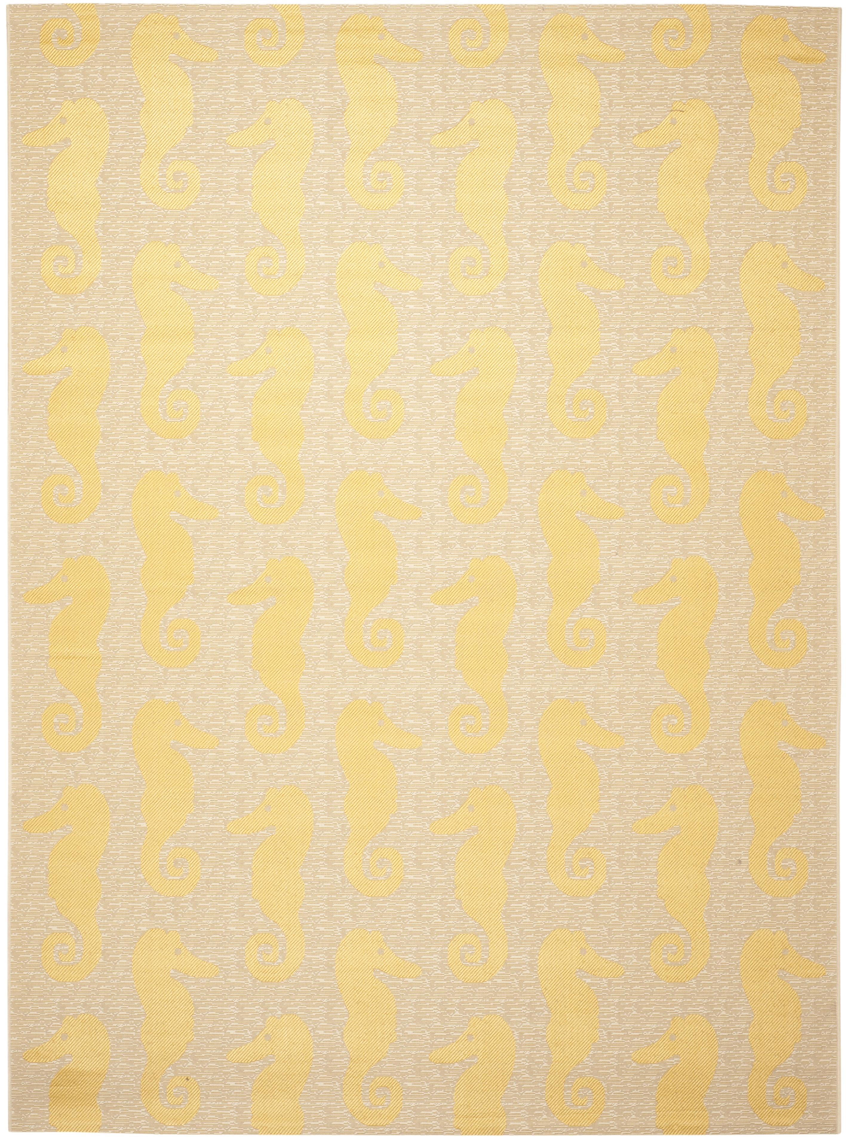 Courtyard CY6214 Power Loomed Indoor/Outdoor Area Rug - Beige/Yellow - 8'x11' - Safavieh.