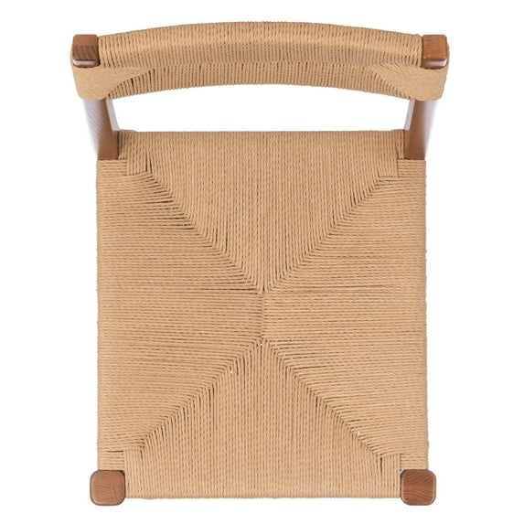 SAFAVIEH Couture Cody Coastal Rattan Solid Dining Chair, Natural (Set of 2)