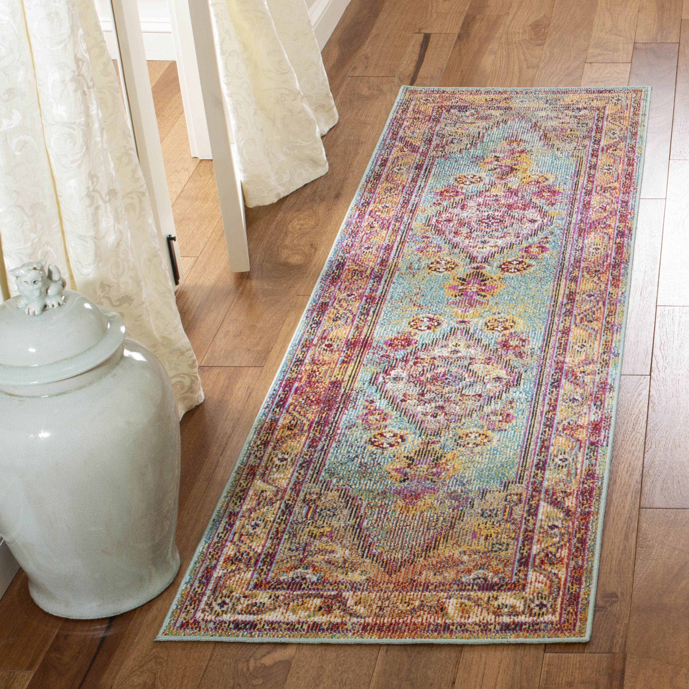 SAFAVIEH Crystal CRS507A Light Blue / Orange Rug