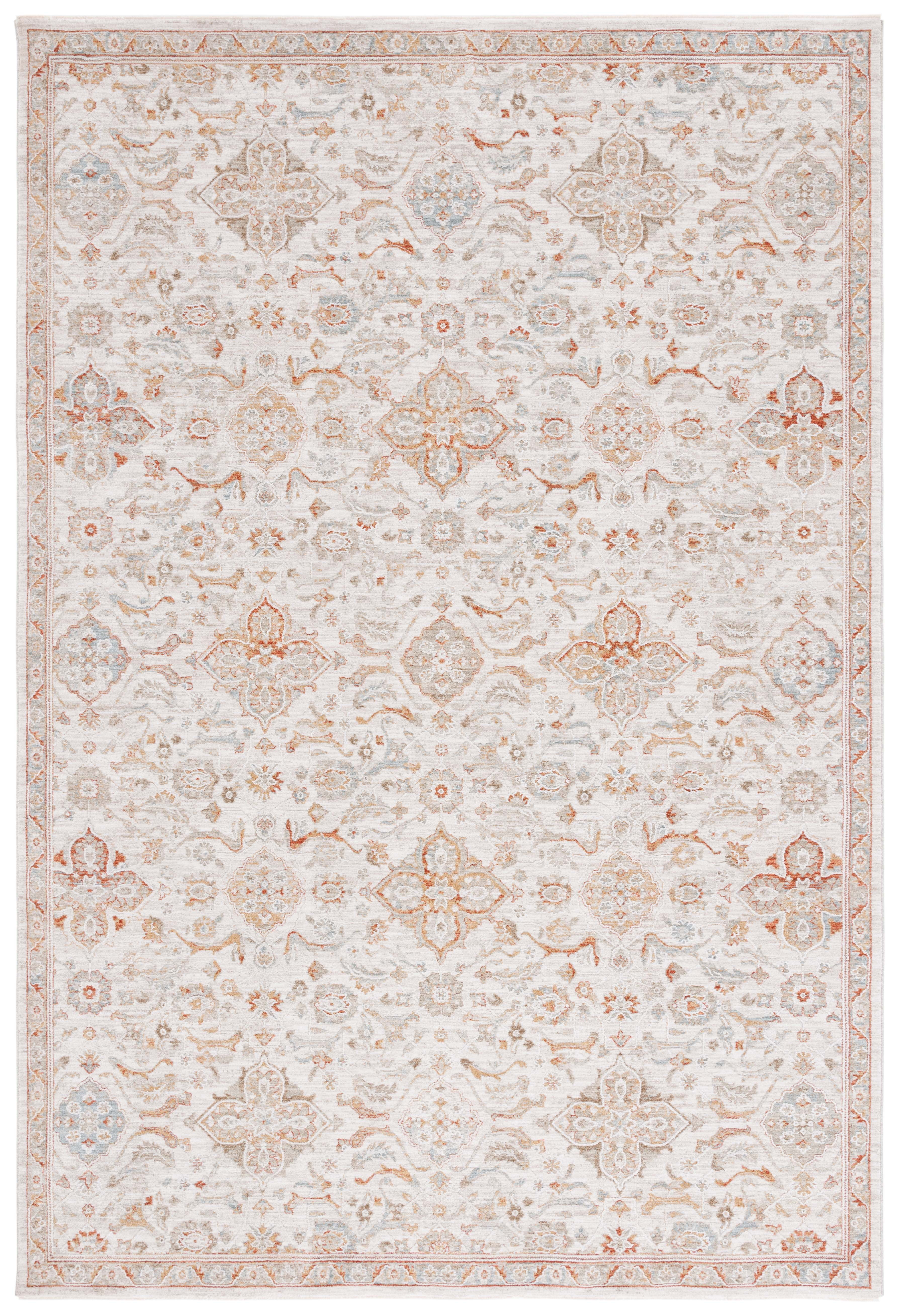 SAFAVIEH Culture Verity Abstract Area Rug, Ivory/Rust, 8' x 10'