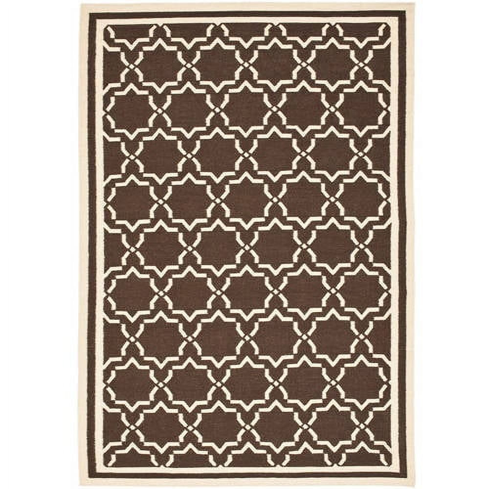 Safavieh Dhurries Hand Woven Flat Weave 80% Wool, 20% Cotton Geometric Rug