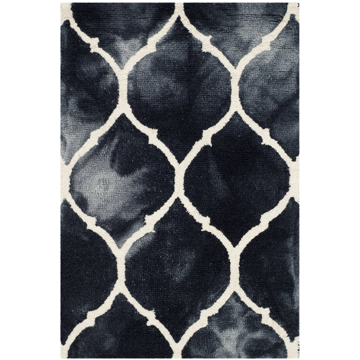 Dip Dye DDY685 Hand Tufted Accent Rug - Graphite/Ivory - 2'x3' - Safavieh.