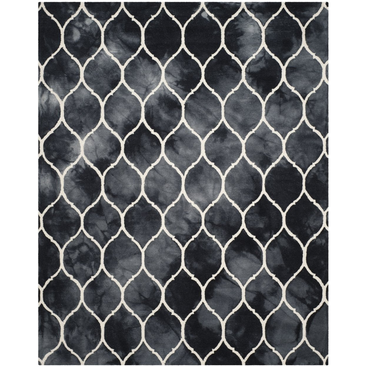 Dip Dye DDY685 Hand Tufted Accent Rug - Graphite/Ivory - 3'x5' - Safavieh.