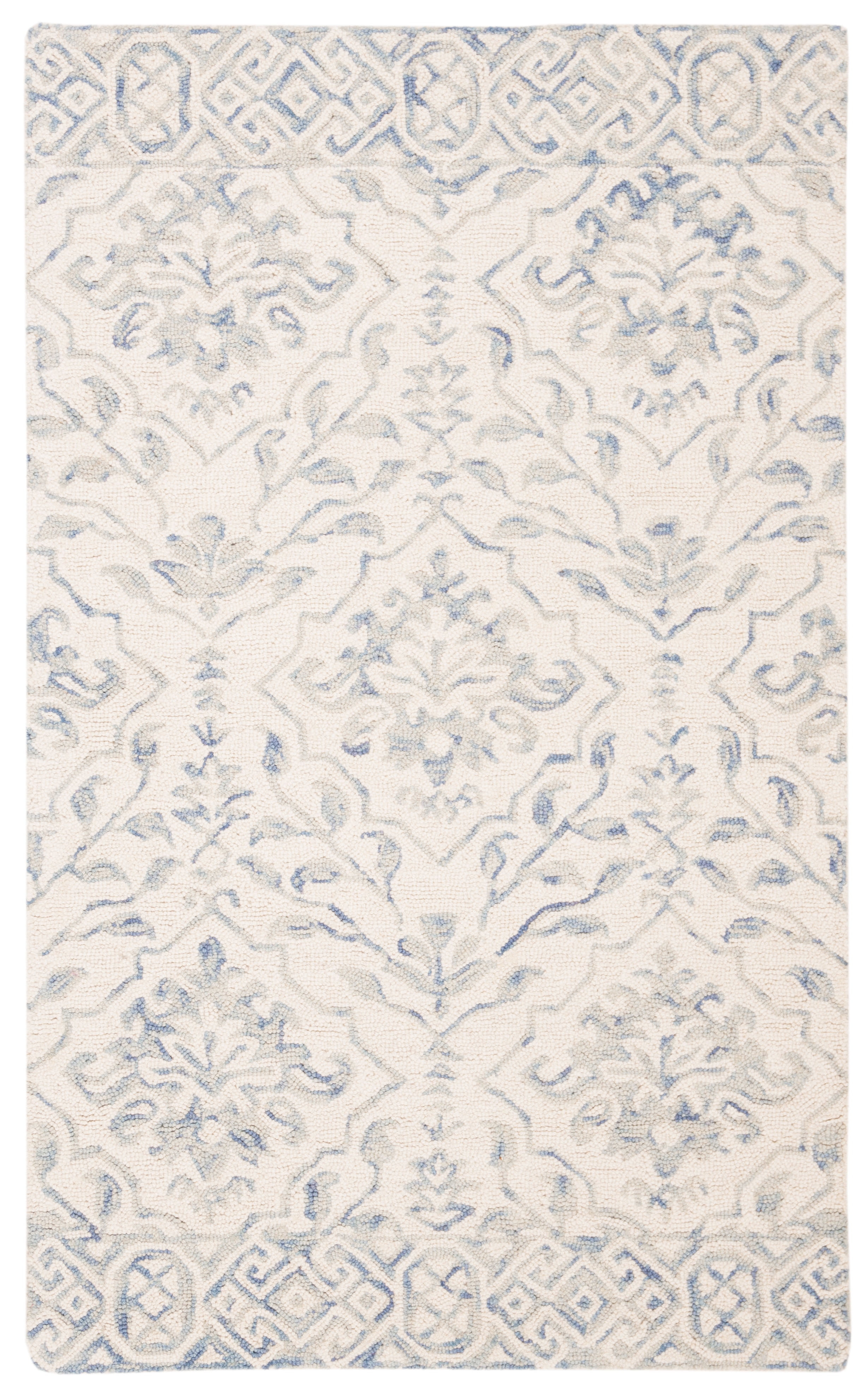 Dip Dye DDY901 Hand Tufted Accent Rug - Light Blue/Ivory - 2'3"x4' - Safavieh.