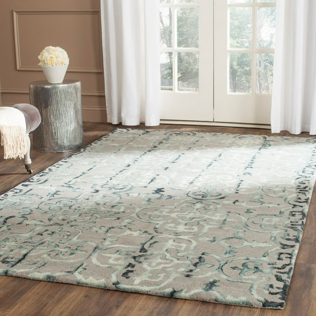 Dip Dye DDY711 Hand Tufted Indoor Area Rug - Grey/Charcoal - 6'x9' - Safavieh
