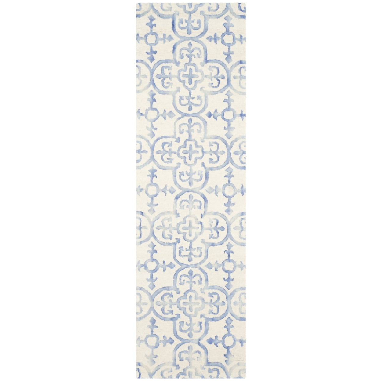Dip Dye DDY711 Hand Tufted Indoor Runner - Ivory/Blue - 2'3"x8' - Safavieh