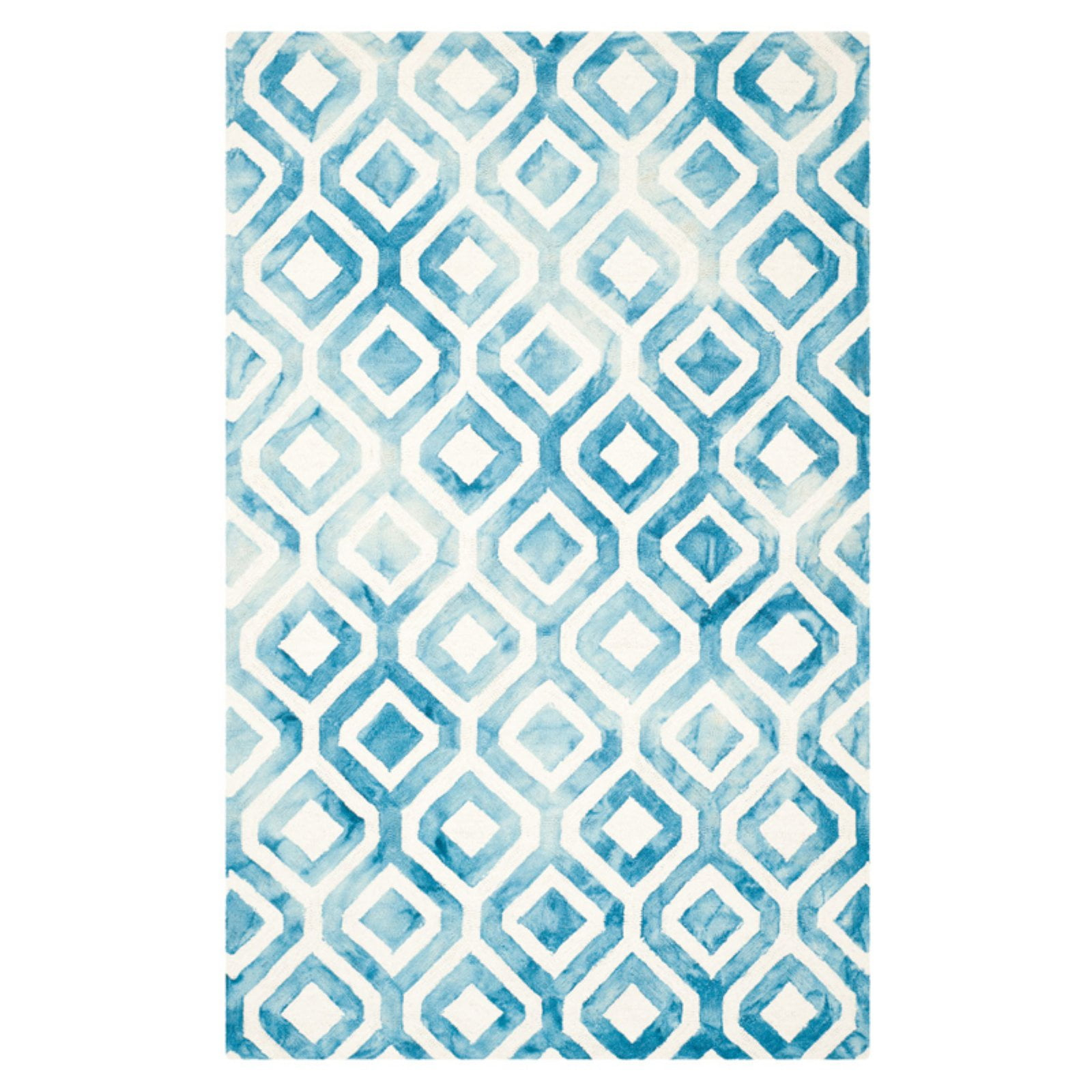 Dip Dye DDY679 Hand Tufted Indoor Runner - Ivory/Blue - 2'3"x6' - Safavieh
