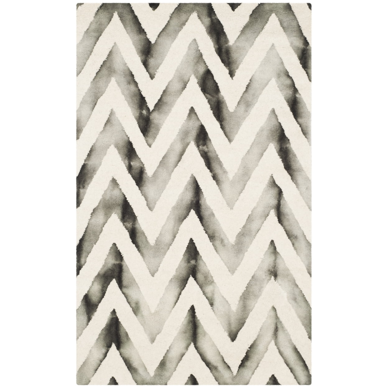 Dip Dye DDY715 Hand Tufted Area Rug - Ivory/Charcoal - 3'x5' - Safavieh.