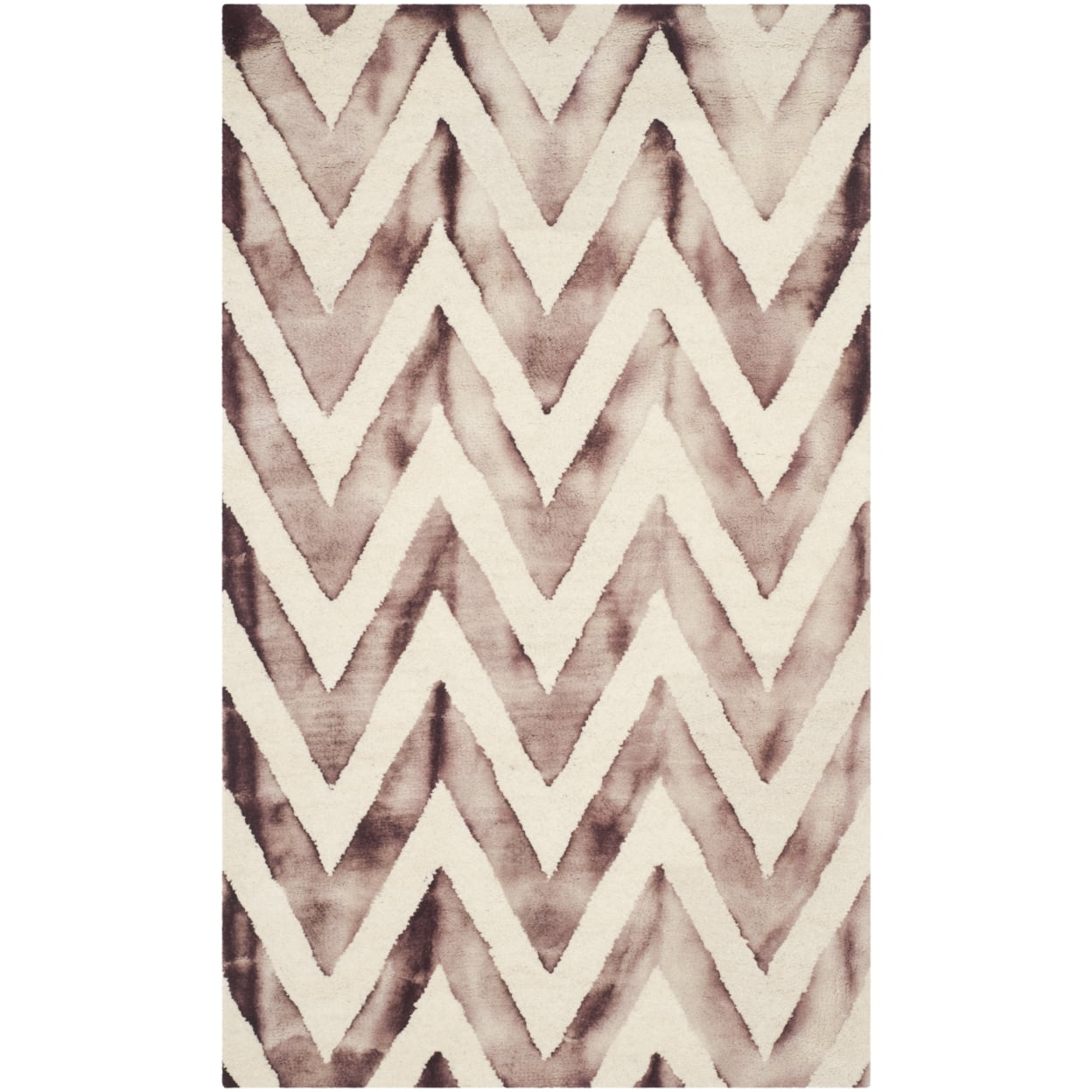 Dip Dye DDY715 Hand Tufted Area Rug - Ivory/Maroon - 3'x5' - Safavieh.