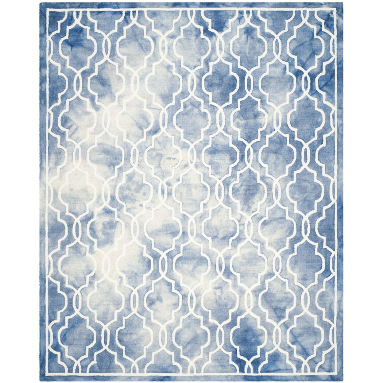 Dip Dye DDY539 Hand Tufted Indoor Accent Rug - Blue/Ivory - 2'x3' - Safavieh