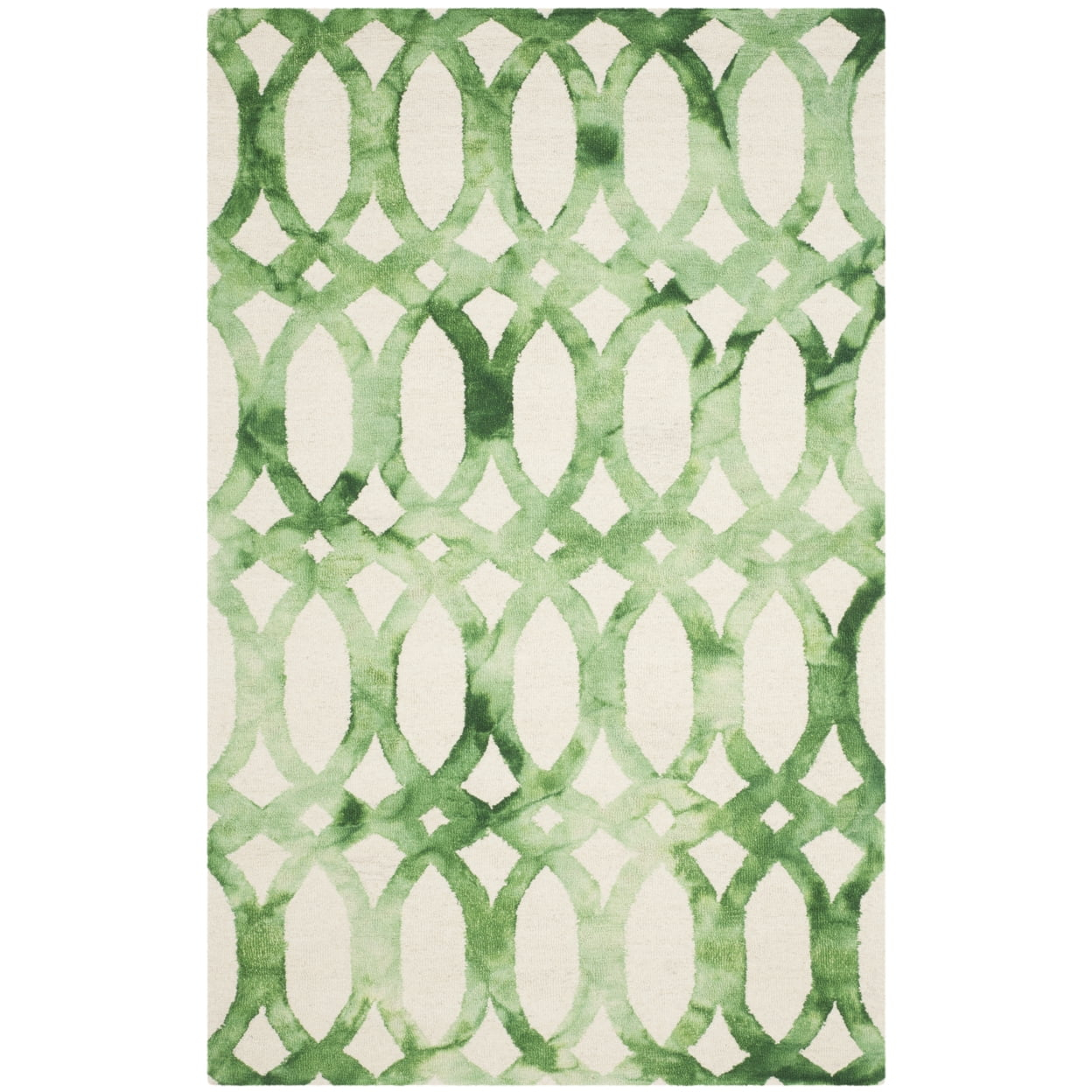 Dip Dye DDY675 Hand Tufted Area Rug - Ivory/Green - 4'x6' - Safavieh.