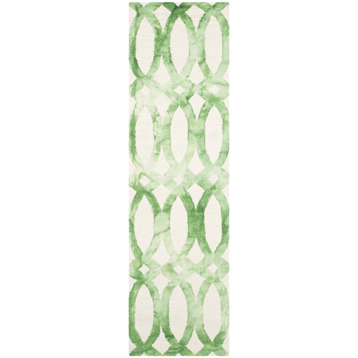 Dip Dye DDY675 Hand Tufted Runner Rug - Ivory/Green - 2'3"x6' - Safavieh.