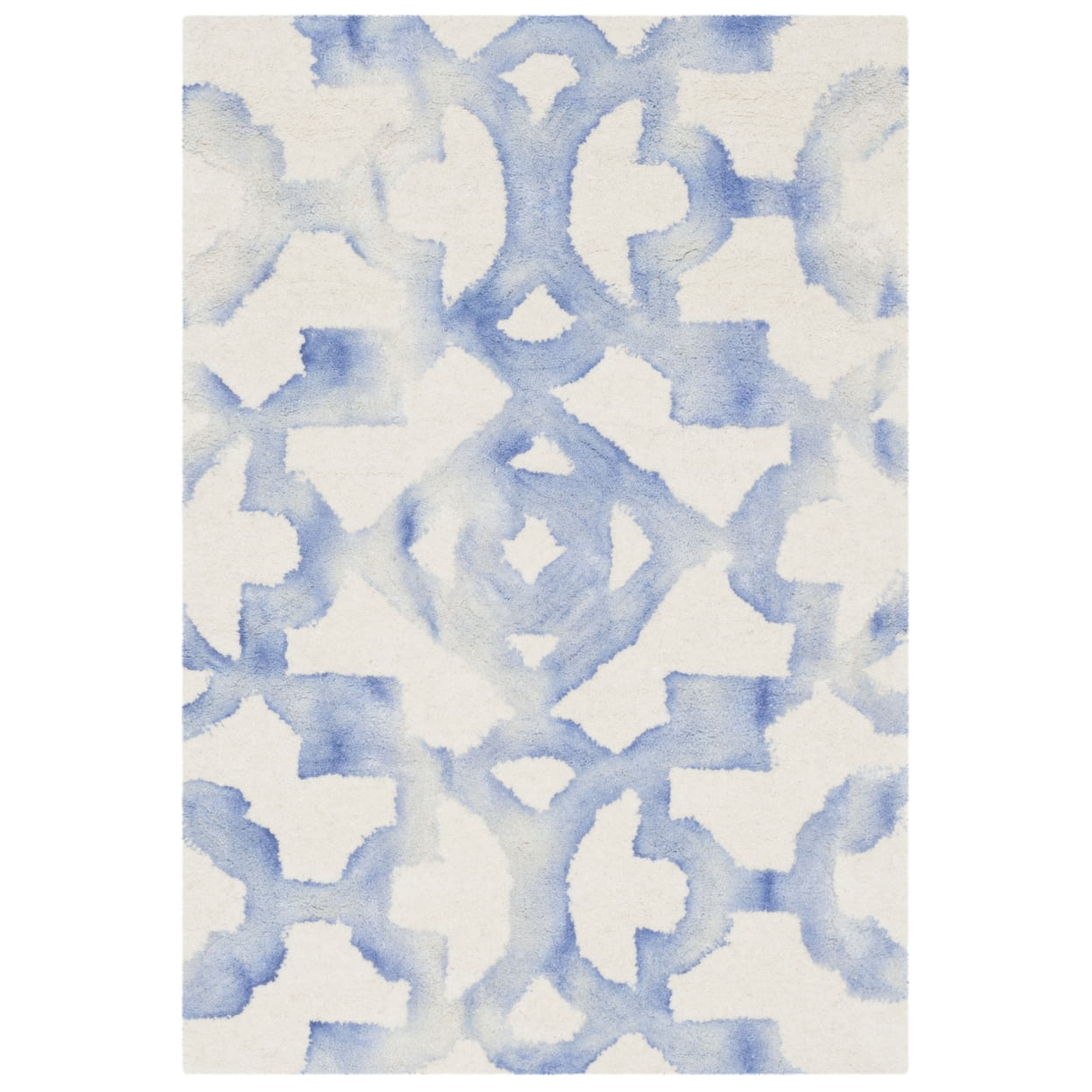 Dip Dye DDY717 Hand Tufted Indoor Accent Rug - Ivory/Blue - 2'x3' - Safavieh