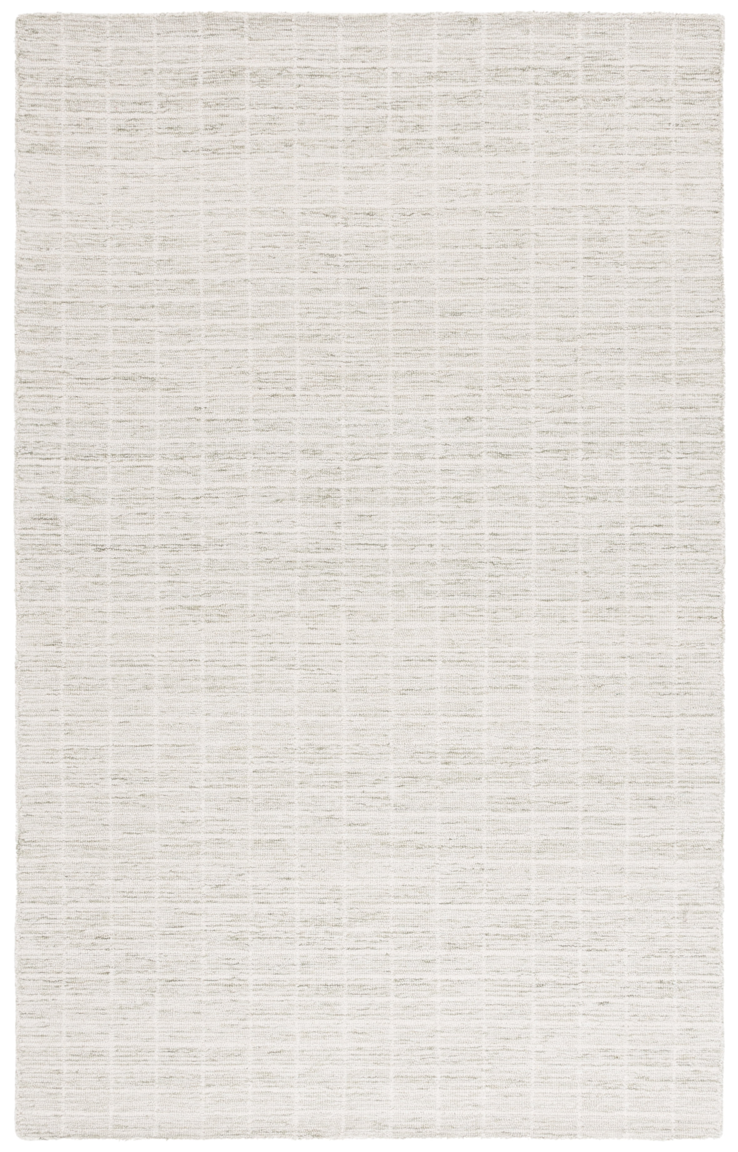 Abstract Ivory & Beige Handmade Wool Rug 4' x 6'