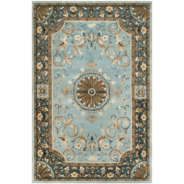 SAFAVIEH Empire Naira Oriental Wool Area Rug, Blue, 6' x 9'