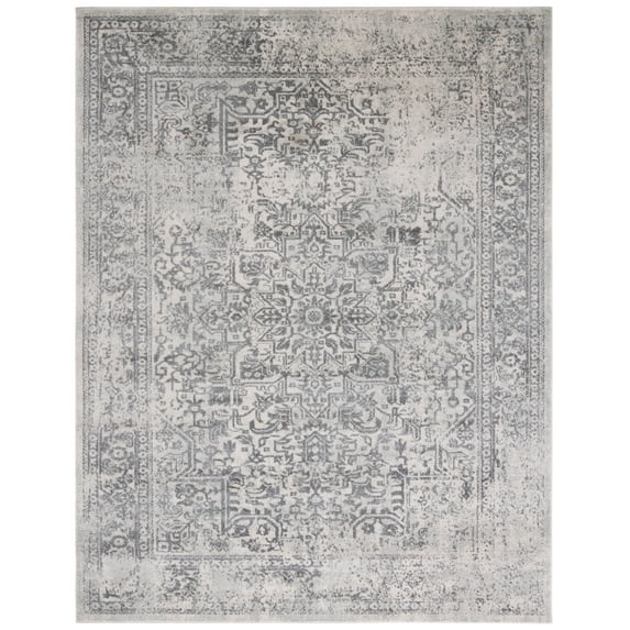 SAFAVIEH Evoke Trena Floral Area Rug, Ivory/Grey, 9' x 12'
