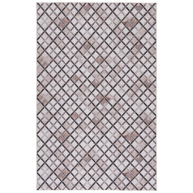 SAFAVIEH Faux Hide Cybill Diamond Area Rug, Beige/Brown, 9' x 12'