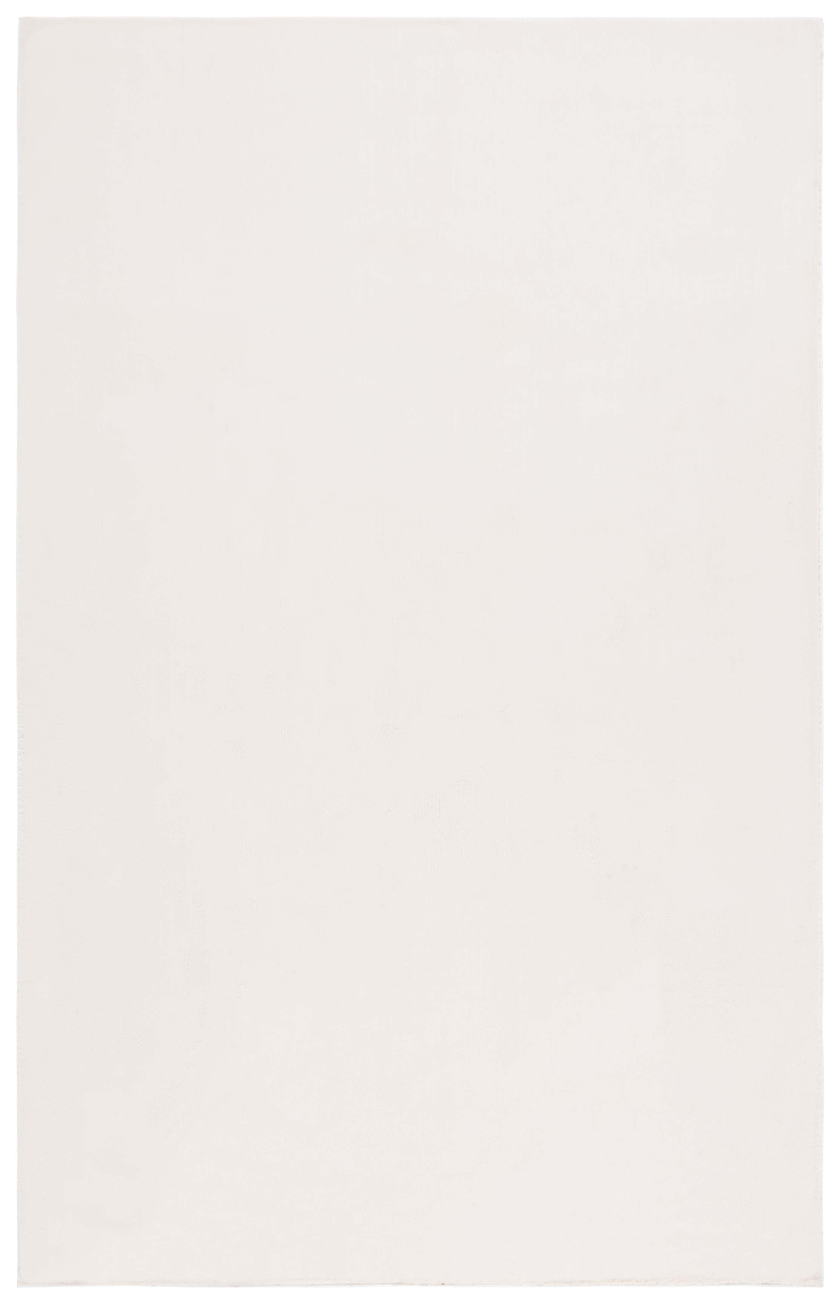 SAFAVIEH Faux Rabbit Fur Daven Solid Area Rug, Beige, 6' x 9'