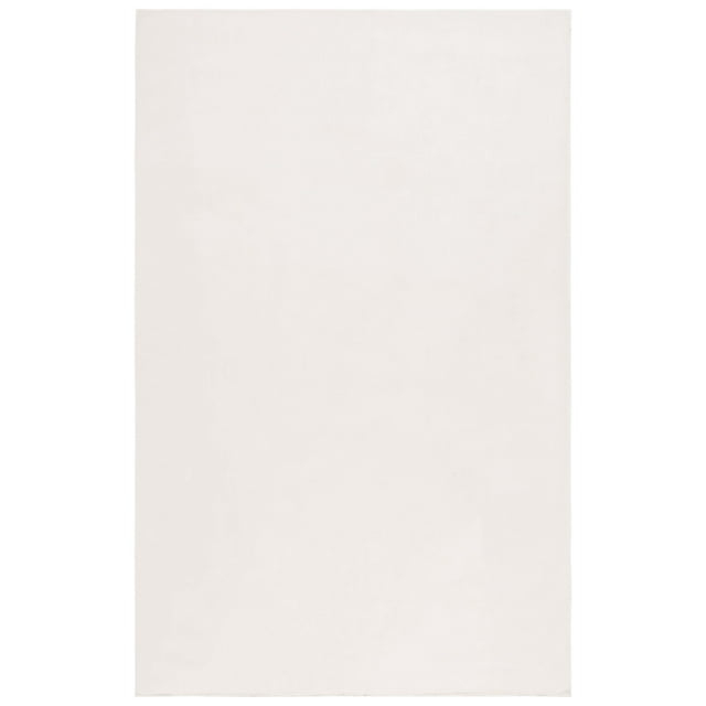 SAFAVIEH Faux Rabbit Fur Daven Solid Area Rug, Beige, 6' x 9'