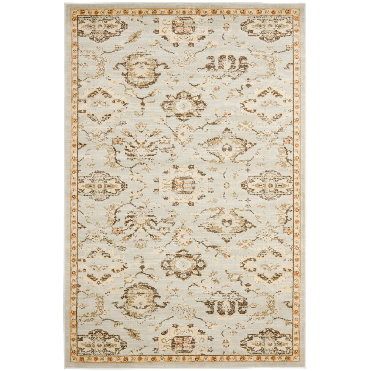 SAFAVIEH Florenteen Emory Abstract Overdyed Area Rug, Grey/Ivory, 5'1" x 7'7"