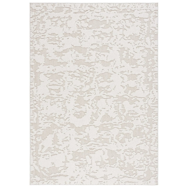 SAFAVIEH Global Herleva Abstract Indoor/Outdoor Area Rug, Beige/Light Beige, 9' x 12'