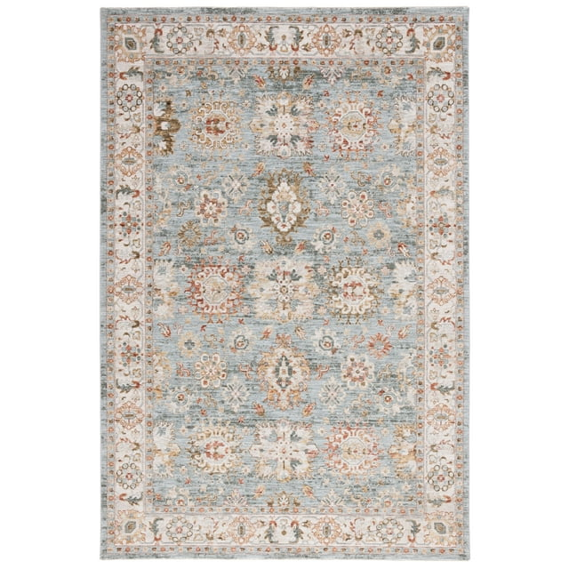 Hamilton HLT112 Power Loomed Area Rug - Blue/Ivory - 8'x10' - Safavieh.
