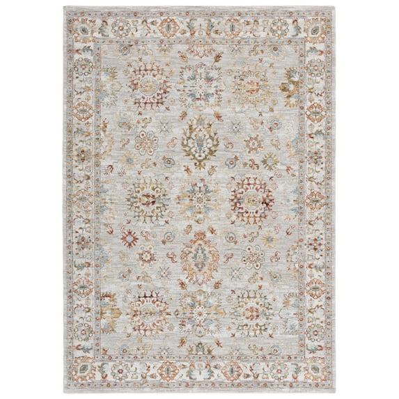 Hamilton HLT112 Power Loomed Area Rug - Gray/Rust - 5'3"x7'6" - Safavieh.
