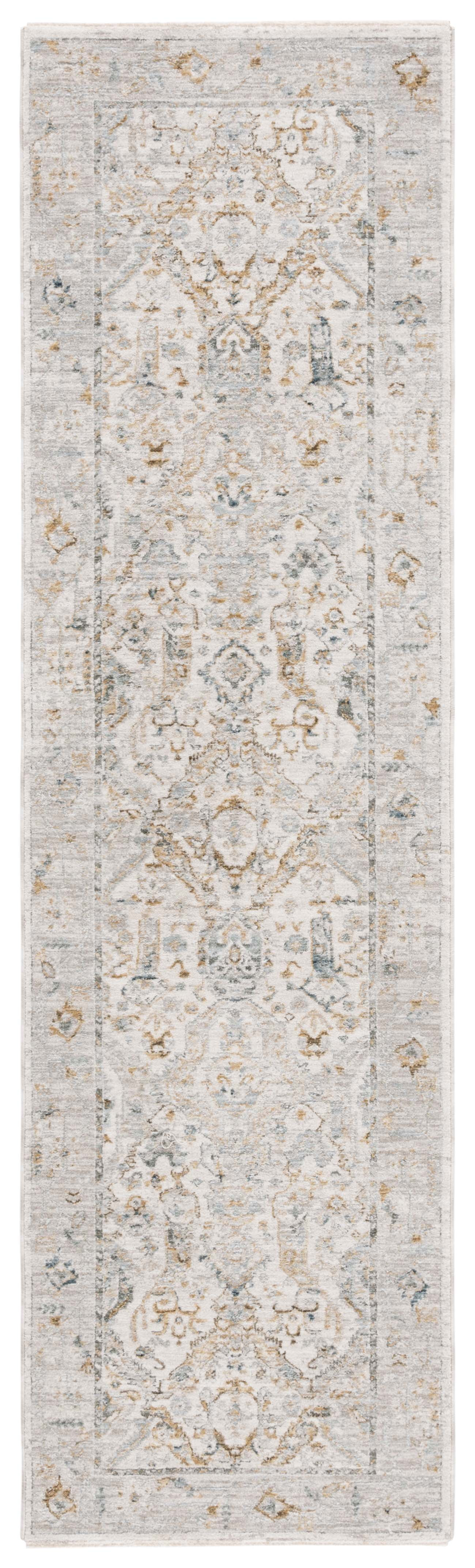 Hamilton HLT100 Power Loomed Runner Rug - Grey/Blue - 2'2"x8' - Safavieh.
