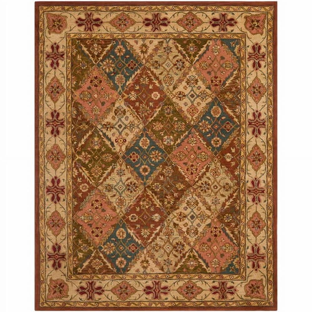 SAFAVIEH Heritage Abbey Traditional Wool Area Rug, Beige, 6' x 9'
