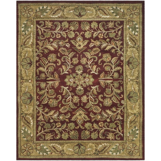 SAFAVIEH Heritage Ainsley Traditional Wool Area Rug, Red/Gold, 3' x 5'