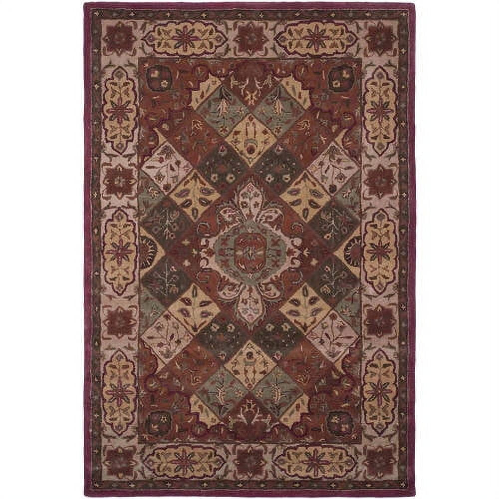 SAFAVIEH Heritage Bradach Traditional Wool Area Rug, Rust/Ivory, 2' x 3'